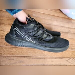 Puma Men's Black Mesh Sneakers